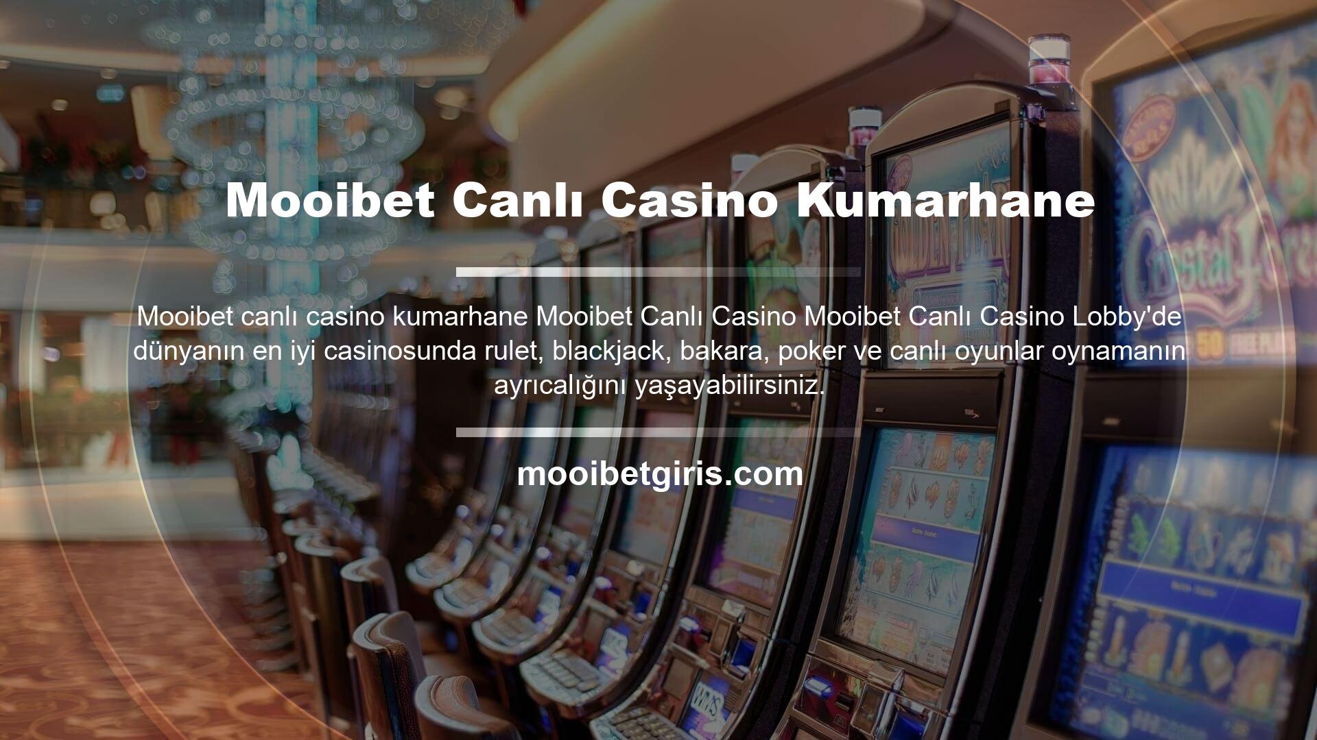 Mooibet Canlı Casino Kumarhane