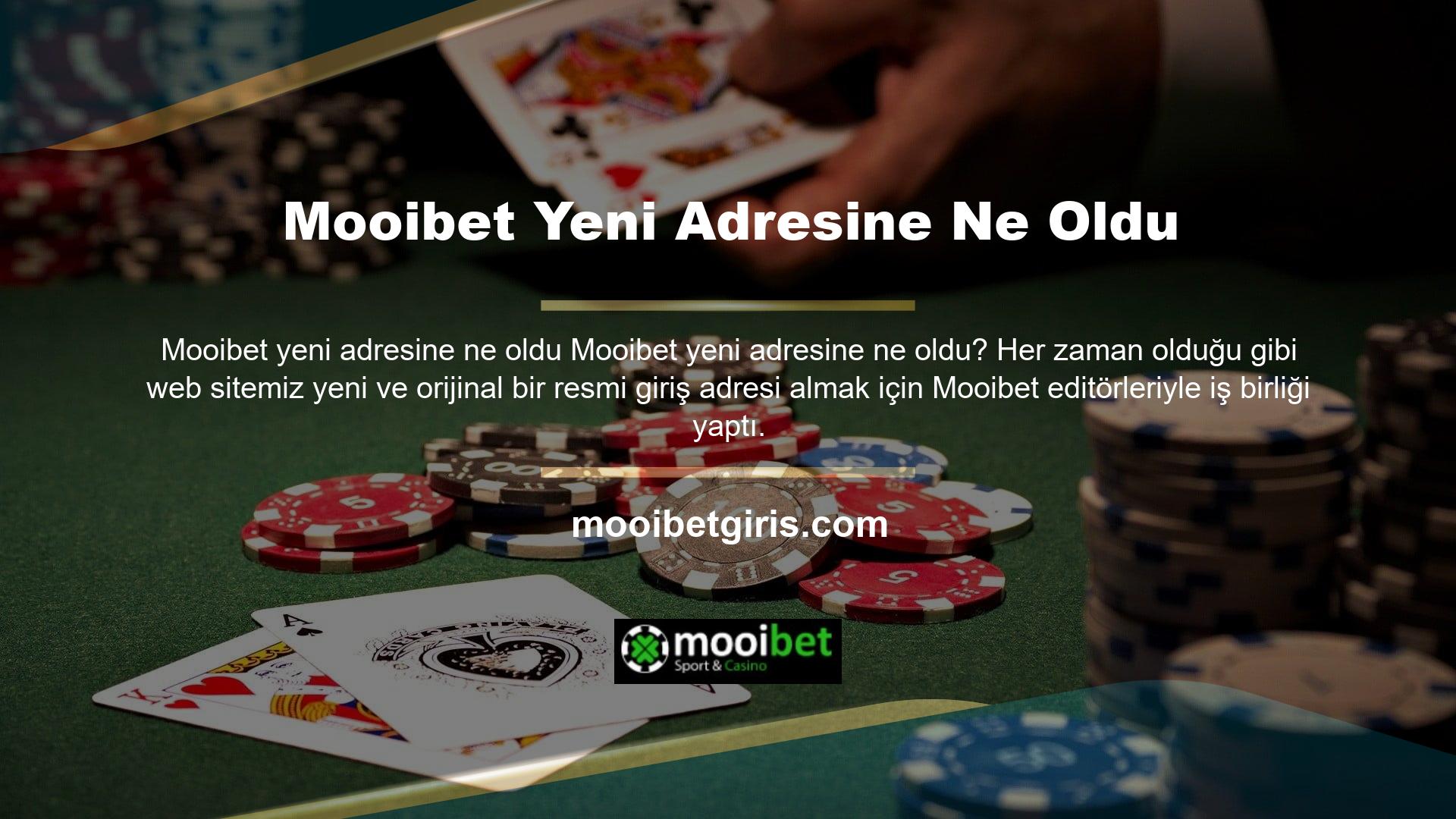 Yeni Mooibet giriş adresi Mooibet