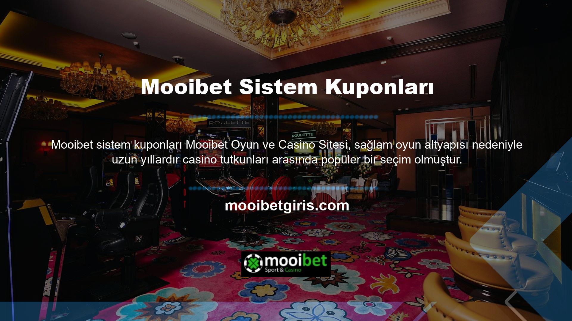 Mooibet web sitesinde pek çok eğlenceli bahis oyunu mevcut